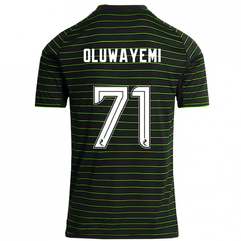 Danxen Mujer Camiseta Tobi Oluwayemi #71 Negro Verde 2ª Equipación 2025/26 La Camisa México