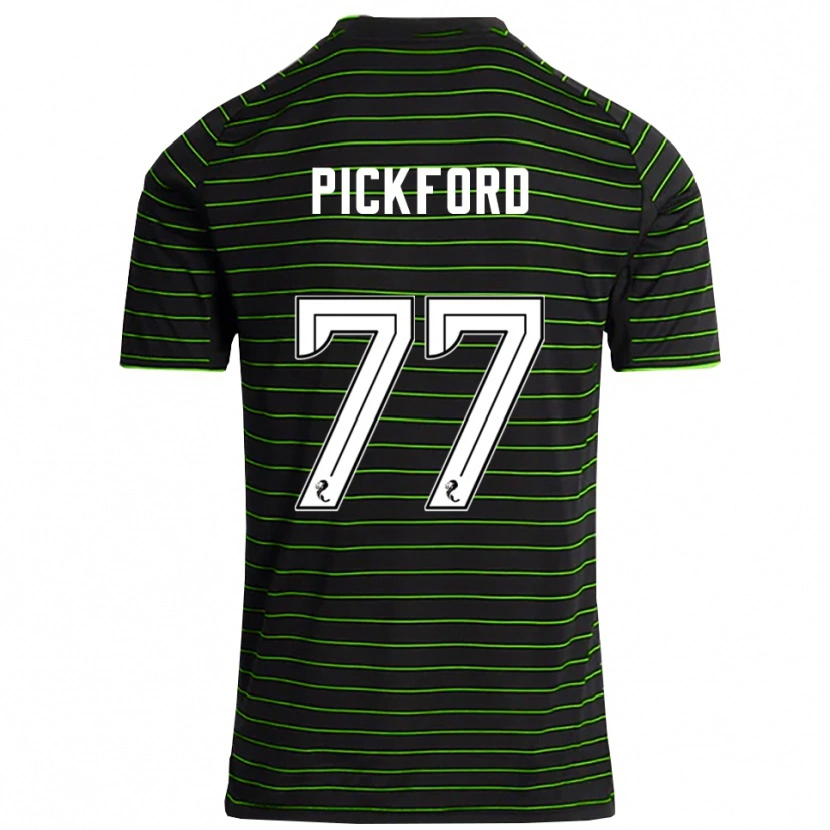 Danxen Mujer Camiseta Tom Pickford #77 Negro Verde 2ª Equipación 2025/26 La Camisa México