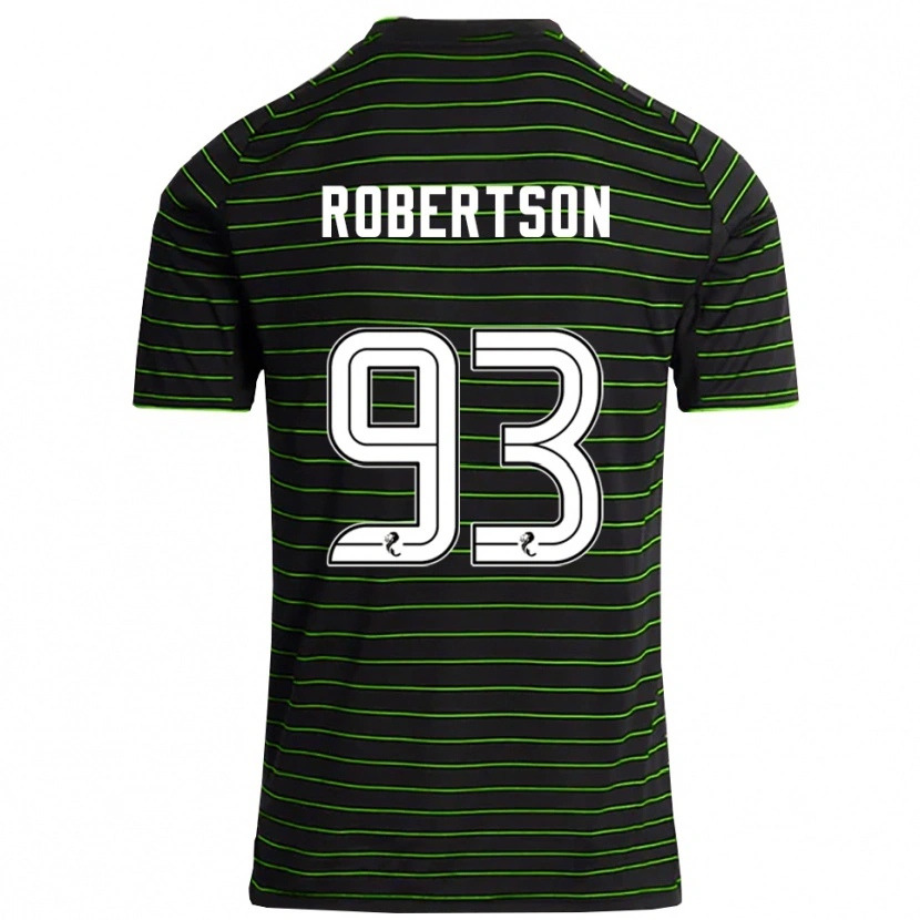 Danxen Mujer Camiseta Mitchell Robertson #93 Negro Verde 2ª Equipación 2025/26 La Camisa México
