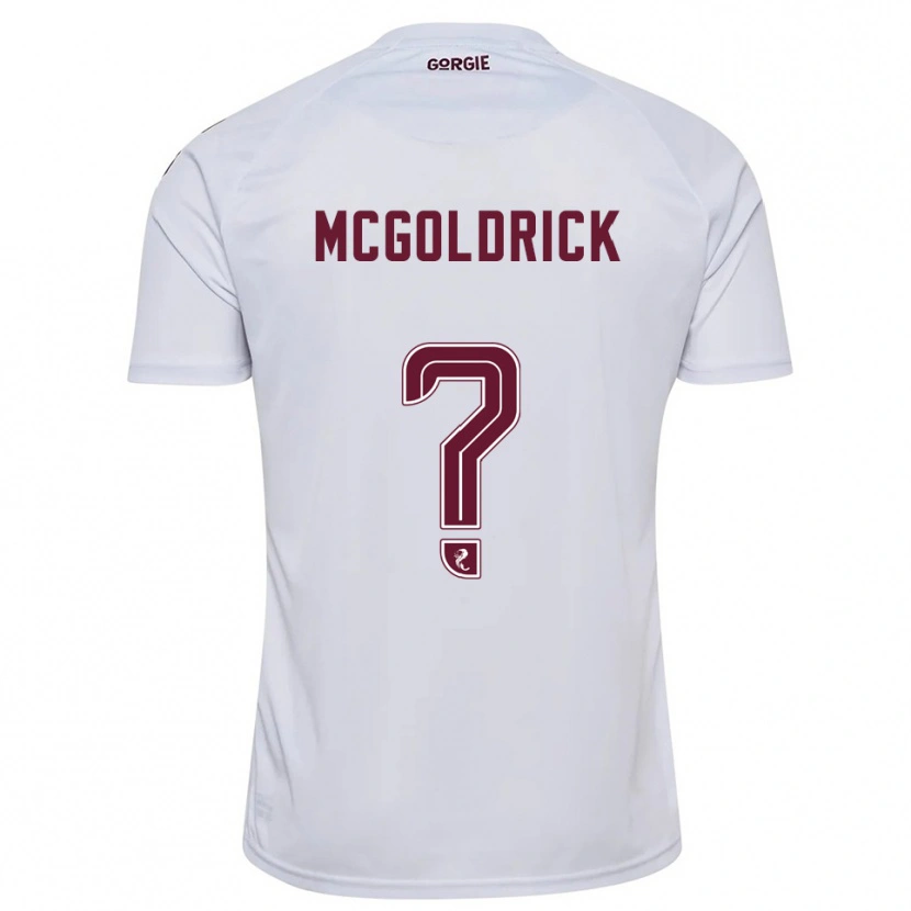 Danxen Mujer Camiseta Zac Mcgoldrick #0 Blanco Borgoña 2ª Equipación 2025/26 La Camisa México