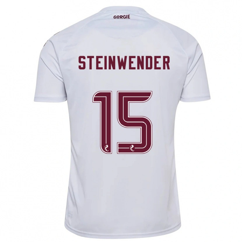 Danxen Mujer Camiseta Michael Steinwender #15 Blanco Borgoña 2ª Equipación 2025/26 La Camisa México