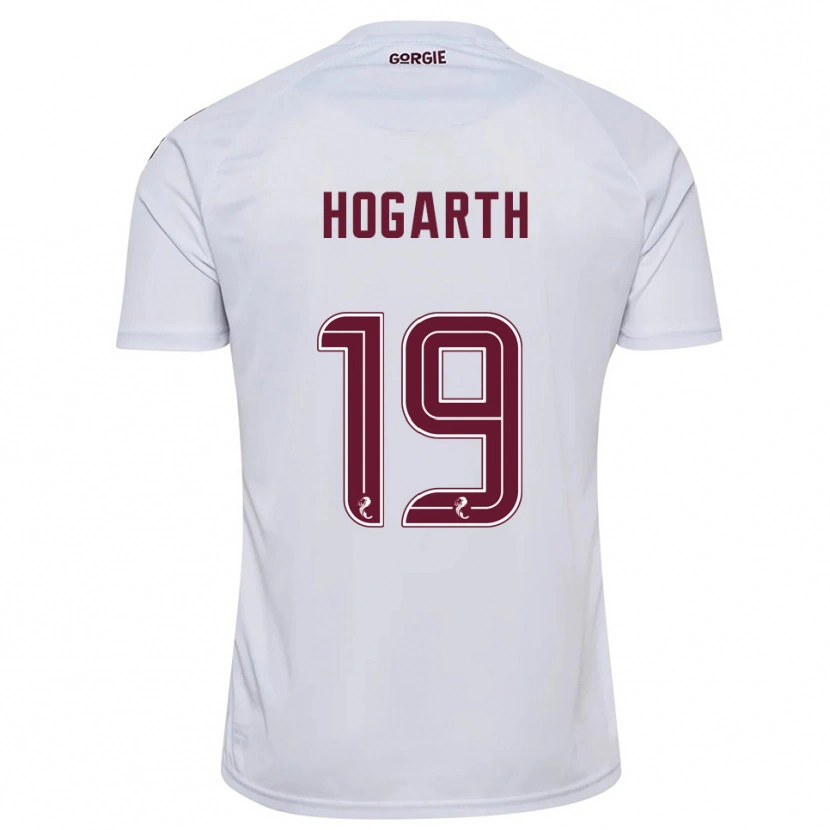 Danxen Mujer Camiseta Taylor Hogarth #19 Blanco Borgoña 2ª Equipación 2025/26 La Camisa México