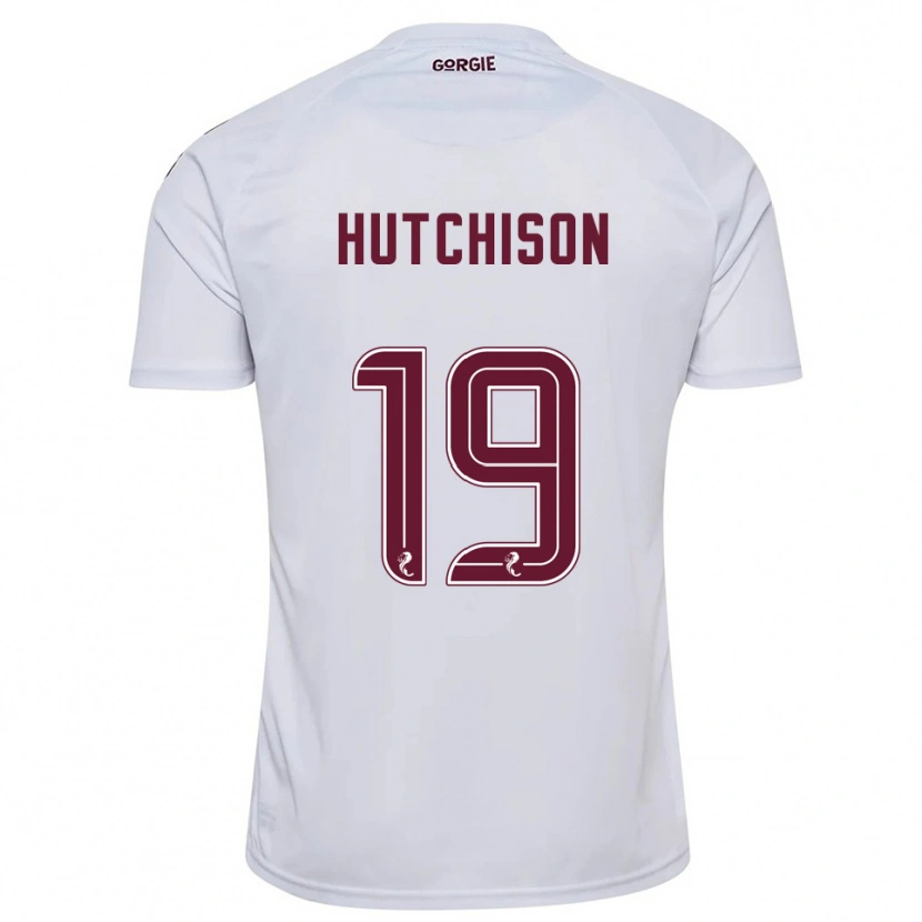 Danxen Mujer Camiseta Bayley Hutchison #19 Blanco Borgoña 2ª Equipación 2025/26 La Camisa México