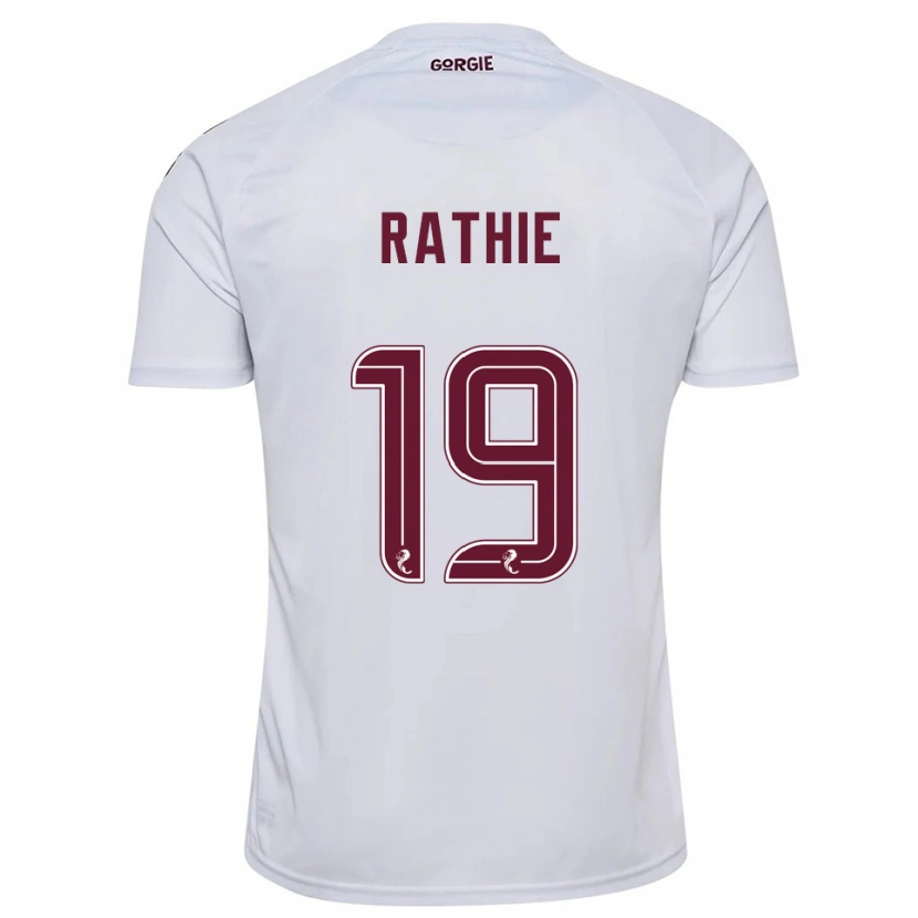 Danxen Mujer Camiseta Luke Rathie #19 Blanco Borgoña 2ª Equipación 2025/26 La Camisa México