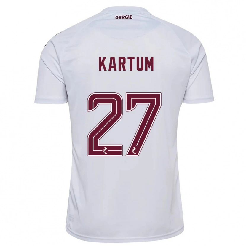 Danxen Mujer Camiseta Sander Kartum #27 Blanco Borgoña 2ª Equipación 2025/26 La Camisa México