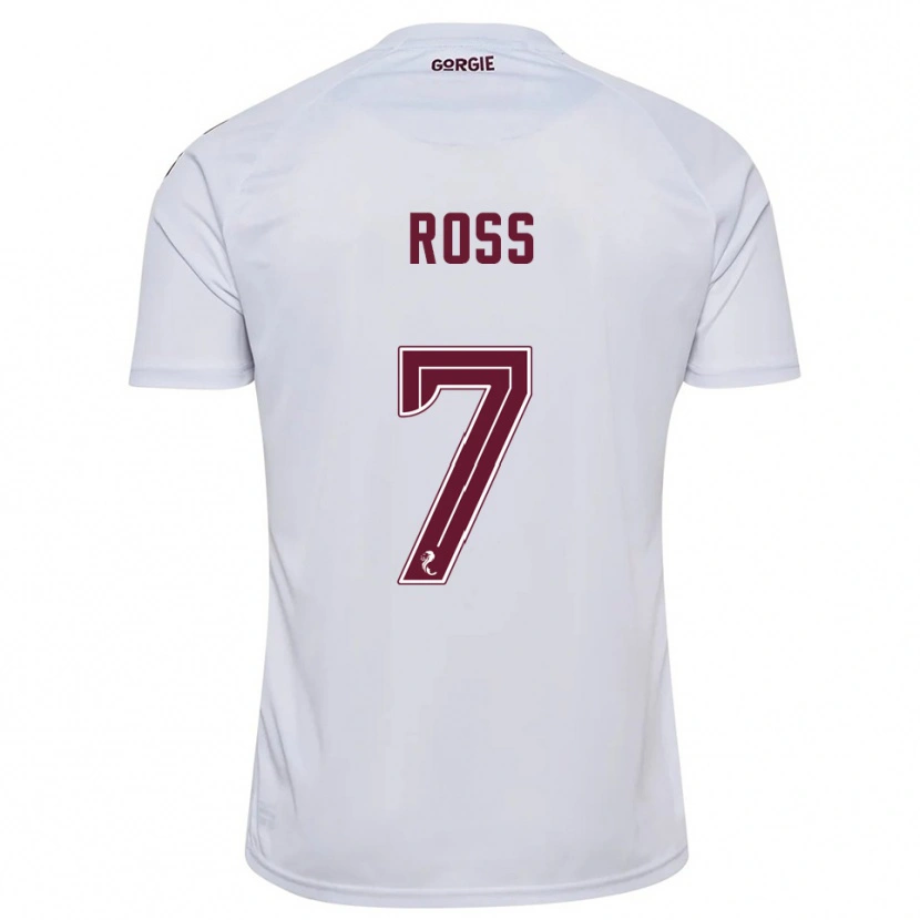 Danxen Mujer Camiseta Mackenzie Ross #7 Blanco Borgoña 2ª Equipación 2025/26 La Camisa México