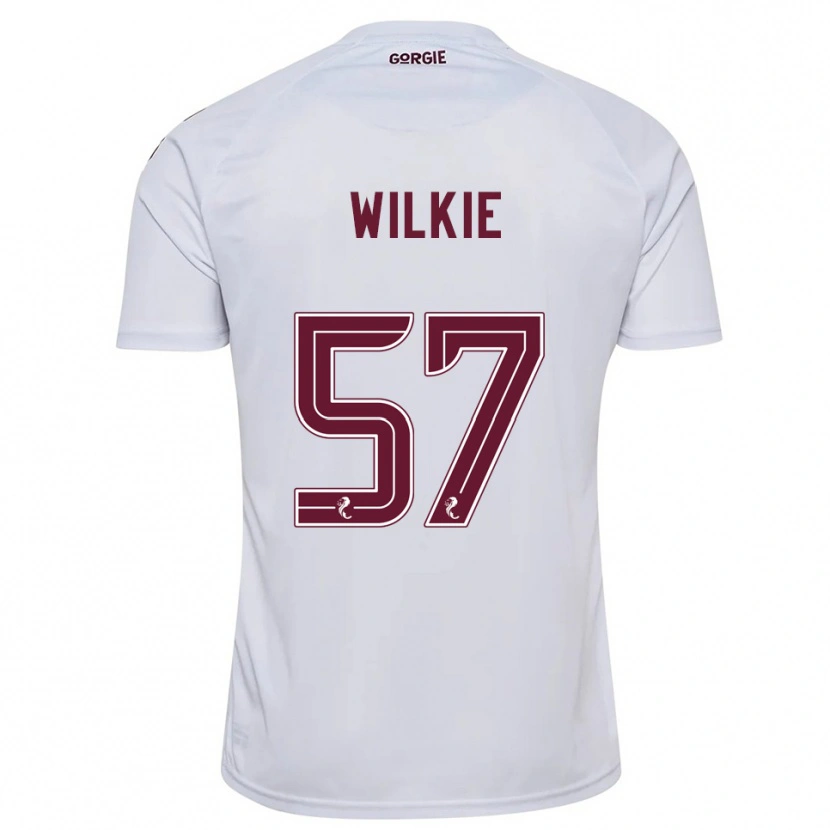 Danxen Mujer Camiseta Coupar Wilkie #57 Blanco Borgoña 2ª Equipación 2025/26 La Camisa México