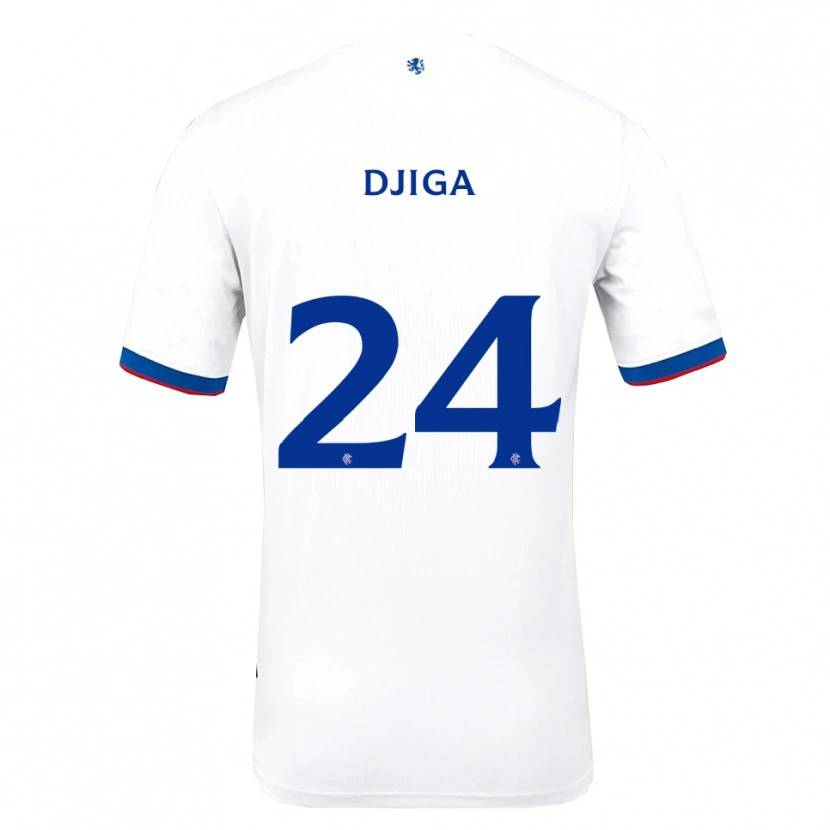Danxen Mujer Camiseta Nasser Djiga #24 Blanco Rojo Azul 2ª Equipación 2025/26 La Camisa México