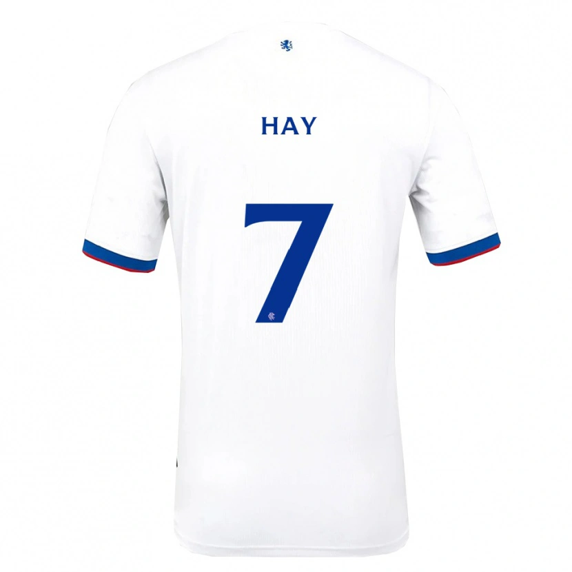 Danxen Mujer Camiseta Brogan Hay #7 Blanco Rojo Azul 2ª Equipación 2025/26 La Camisa México