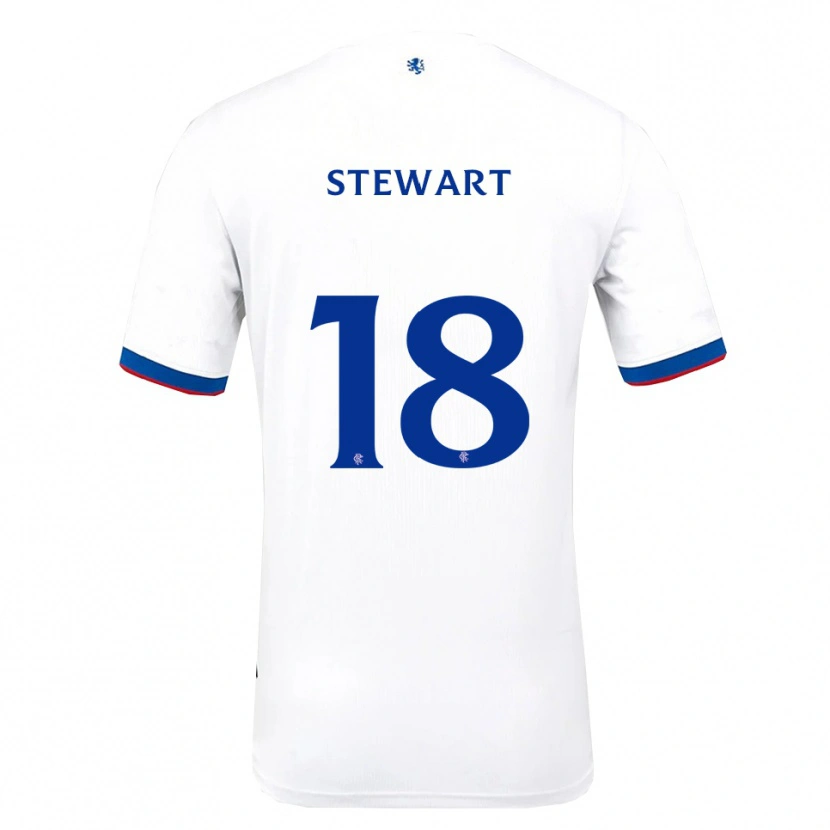 Danxen Mujer Camiseta Lewis Stewart #18 Blanco Rojo Azul 2ª Equipación 2025/26 La Camisa México