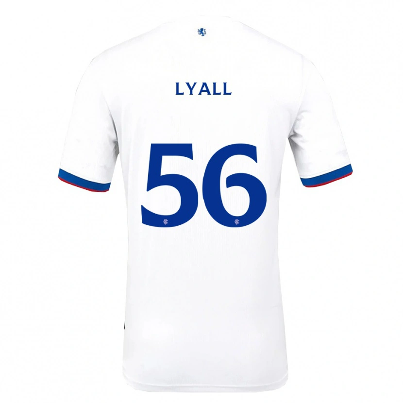 Danxen Mujer Camiseta Arron Lyall #56 Blanco Rojo Azul 2ª Equipación 2025/26 La Camisa México