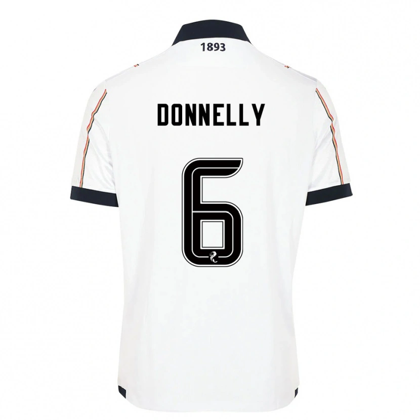 Danxen Mujer Camiseta Aaron Donnelly #6 Blanco Azul Marino Rojo 2ª Equipación 2025/26 La Camisa México