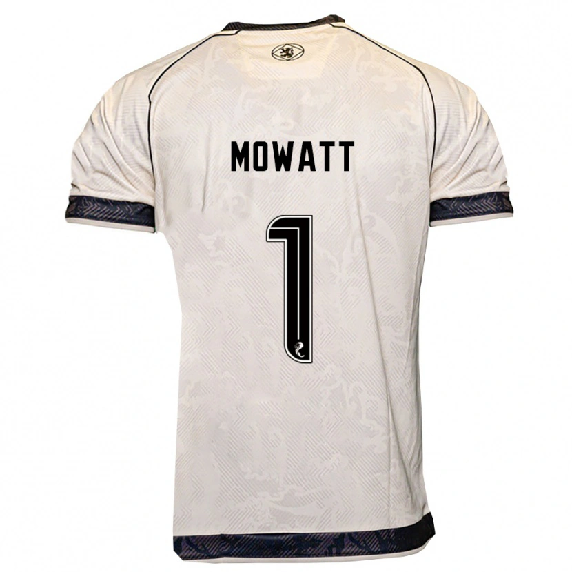 Danxen Mujer Camiseta Beth Mowatt #1 Blanco Negro 2ª Equipación 2025/26 La Camisa México