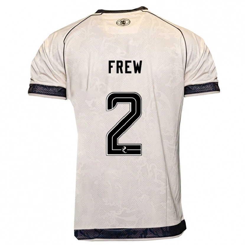 Danxen Mujer Camiseta Katie Frew #2 Blanco Negro 2ª Equipación 2025/26 La Camisa México