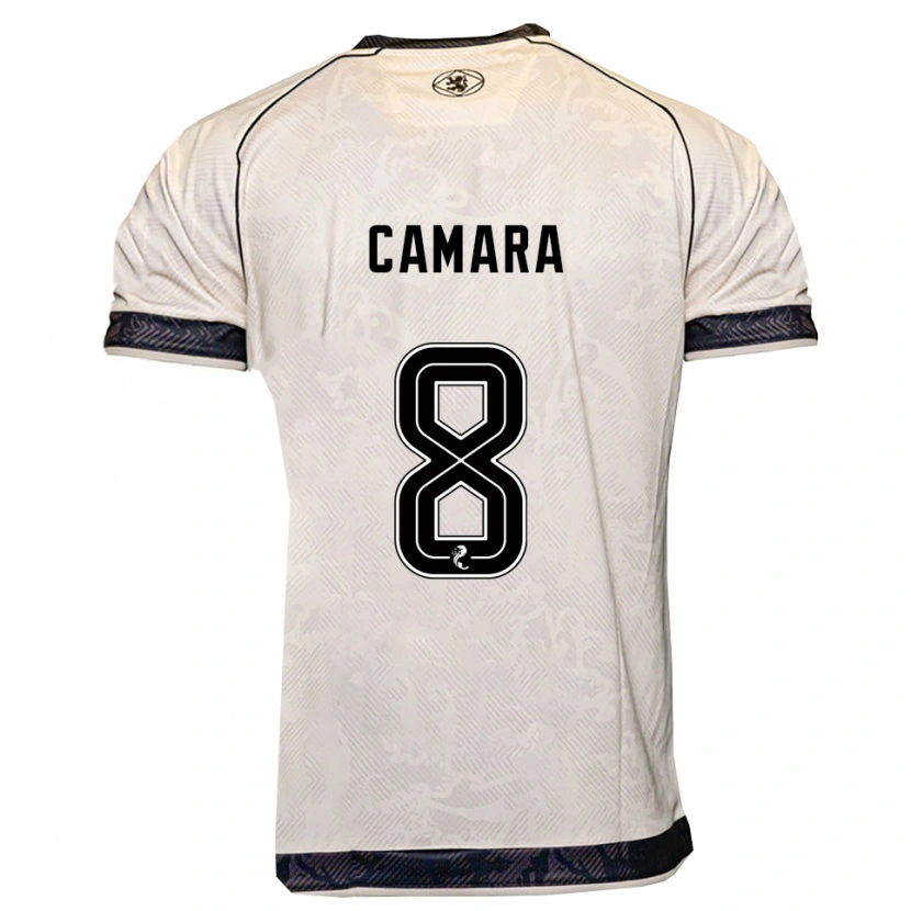 Danxen Mujer Camiseta Panutche Camara #8 Blanco Negro 2ª Equipación 2025/26 La Camisa México