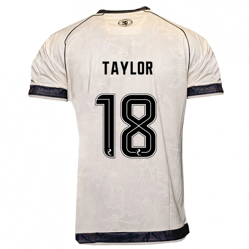 Danxen Mujer Camiseta Amy Taylor #18 Blanco Negro 2ª Equipación 2025/26 La Camisa México