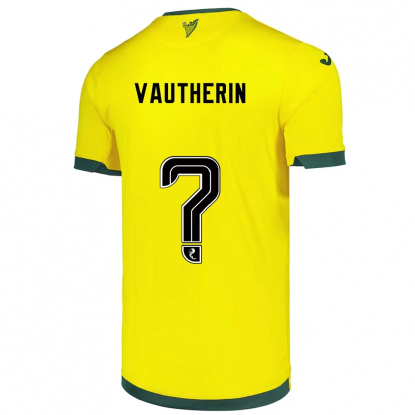 Danxen Mujer Camiseta Sam Vautherin #0 Amarillo Verde 2ª Equipación 2025/26 La Camisa México