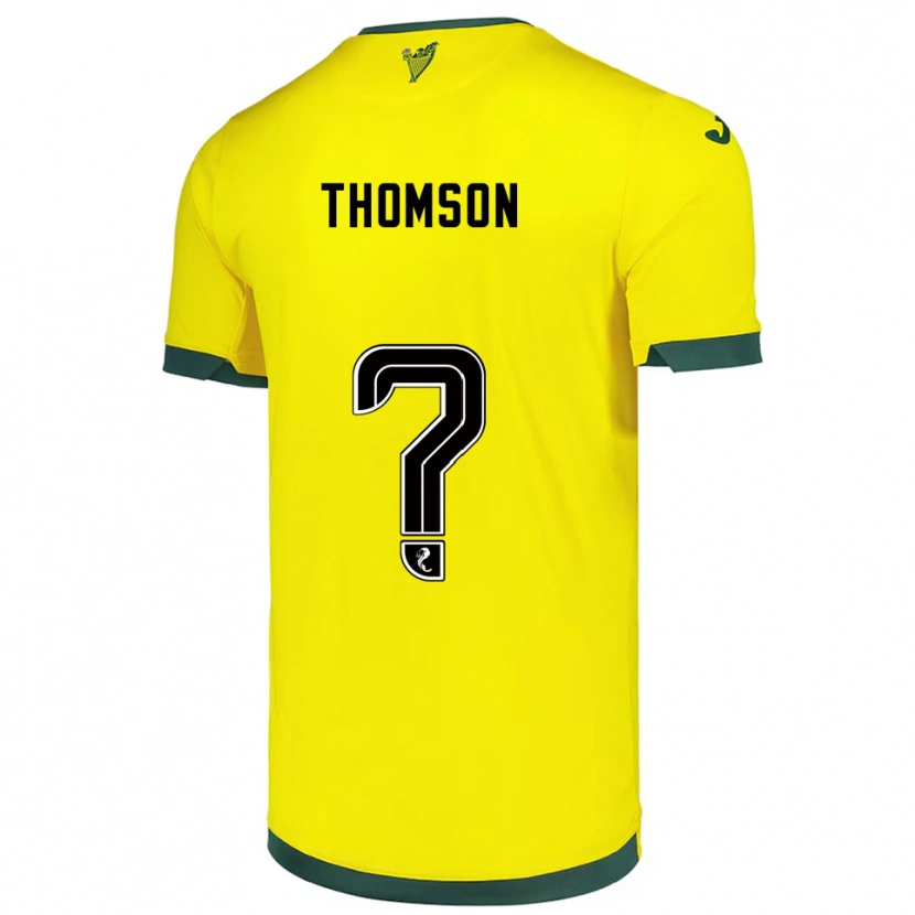 Danxen Mujer Camiseta Jackson Thomson #0 Amarillo Verde 2ª Equipación 2025/26 La Camisa México