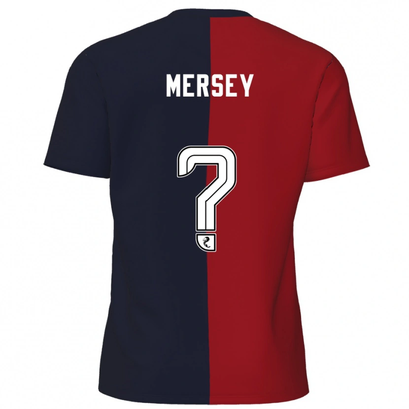 Danxen Mujer Camiseta Ethan Mersey #0 Rojo Azul Marino 2ª Equipación 2025/26 La Camisa México