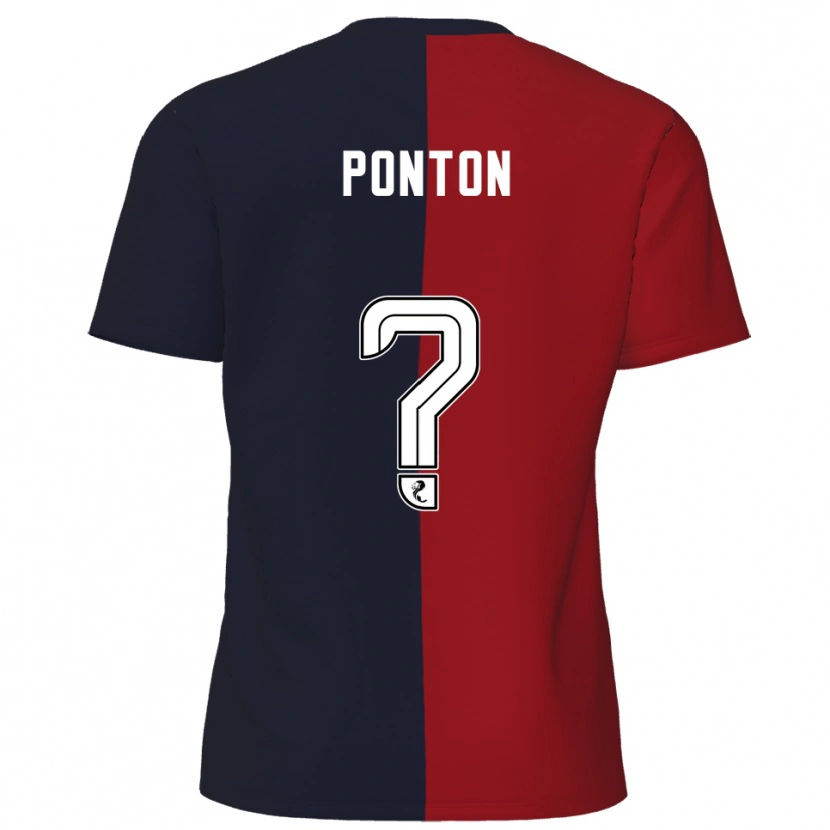 Danxen Mujer Camiseta Chloe Ponton #0 Rojo Azul Marino 2ª Equipación 2025/26 La Camisa México