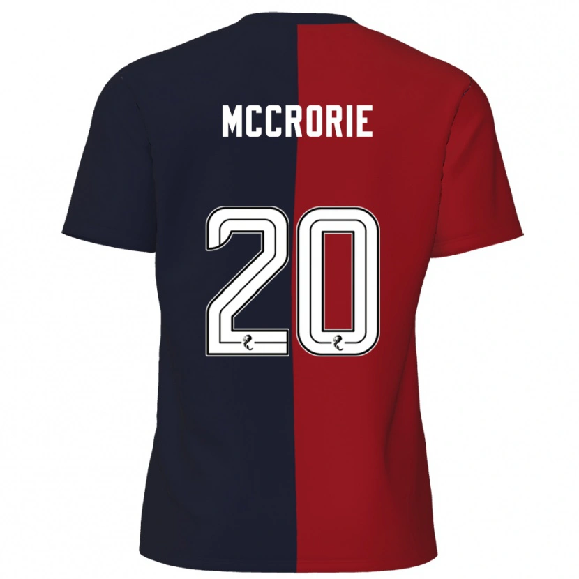 Danxen Mujer Camiseta Robby Mccrorie #20 Rojo Azul Marino 2ª Equipación 2025/26 La Camisa México