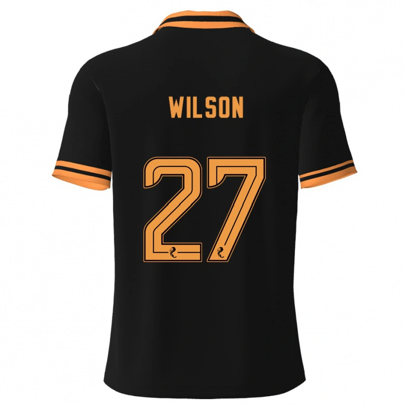 Danxen Mujer Camiseta Danny Wilson #27 Negro Amarillo 2ª Equipación 2025/26 La Camisa México