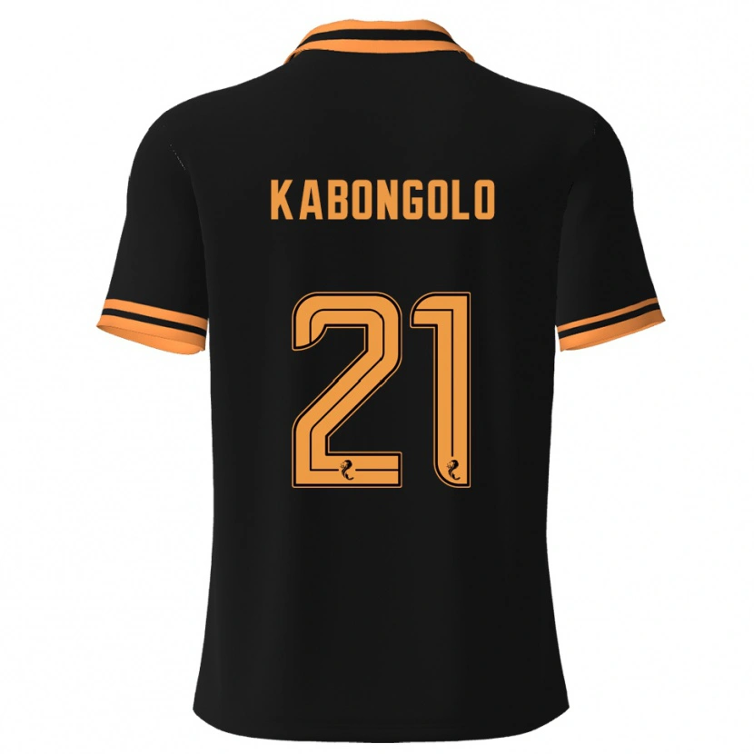 Danxen Mujer Camiseta Brooklyn Kabongolo #21 Negro Amarillo 2ª Equipación 2025/26 La Camisa México