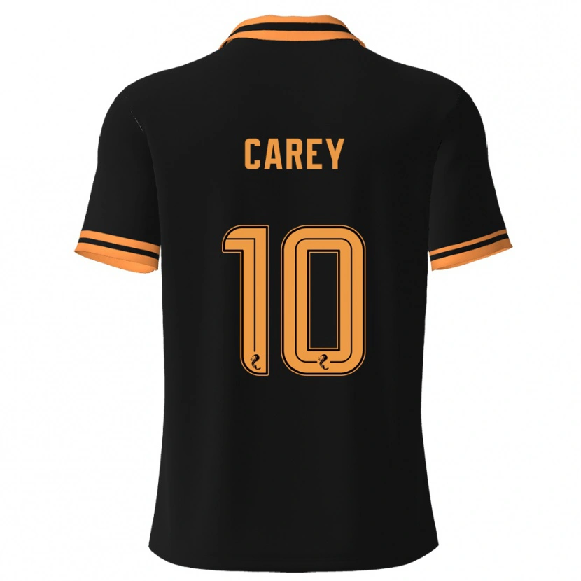 Danxen Mujer Camiseta Graham Carey #10 Negro Amarillo 2ª Equipación 2025/26 La Camisa México