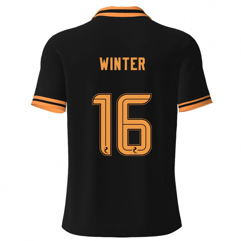 Danxen Mujer Camiseta Andy Winter #16 Negro Amarillo 2ª Equipación 2025/26 La Camisa México