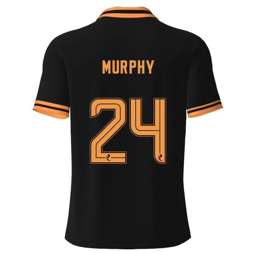 Danxen Mujer Camiseta Jessica Murphy #24 Negro Amarillo 2ª Equipación 2025/26 La Camisa México