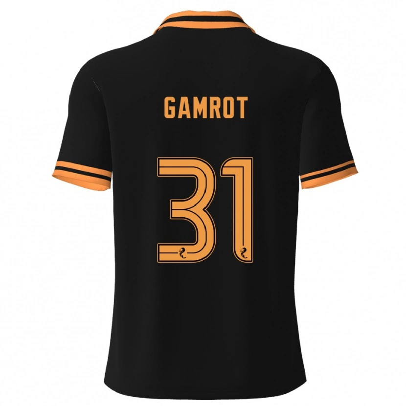 Danxen Mujer Camiseta Schenai Gamrot #31 Negro Amarillo 2ª Equipación 2025/26 La Camisa México