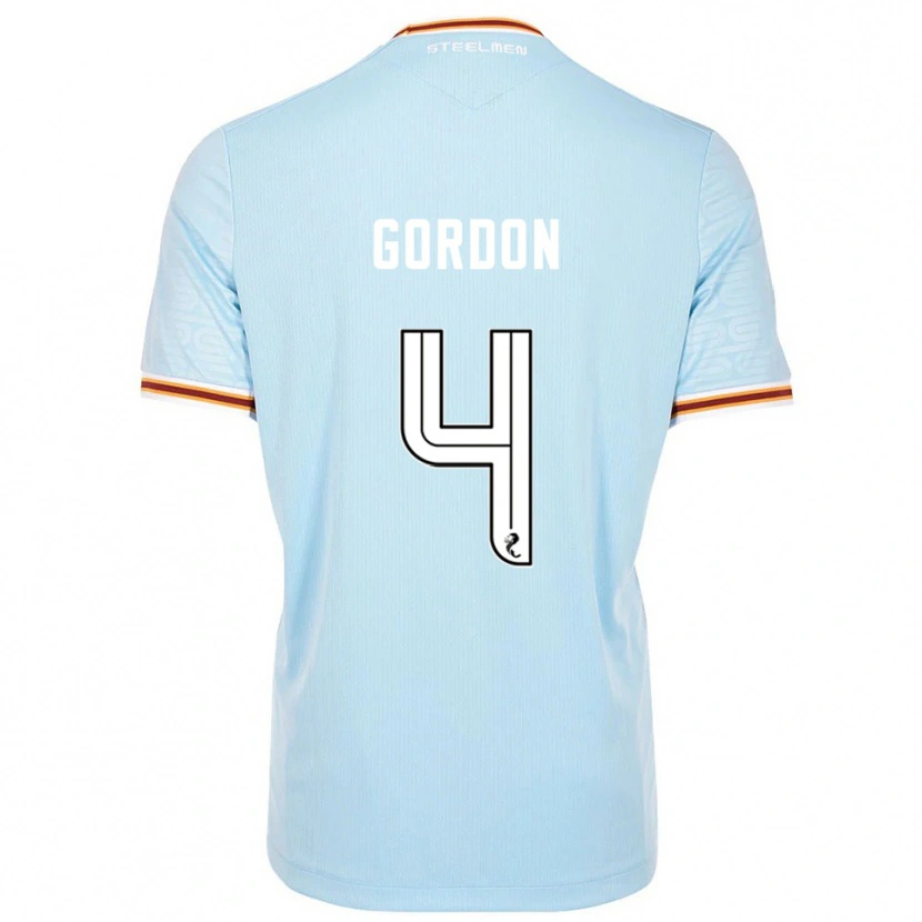 Danxen Mujer Camiseta Liam Gordon #4 Celeste 2ª Equipación 2025/26 La Camisa México