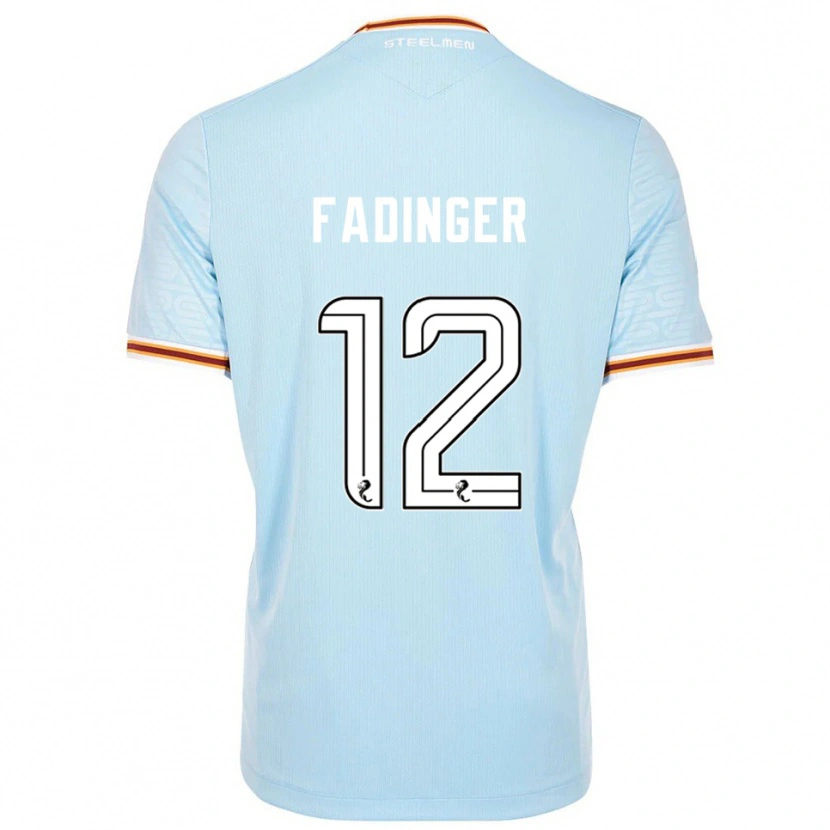 Danxen Mujer Camiseta Lukas Fadinger #12 Celeste 2ª Equipación 2025/26 La Camisa México