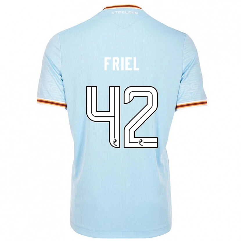 Danxen Mujer Camiseta Jon-Joe Friel #42 Celeste 2ª Equipación 2025/26 La Camisa México