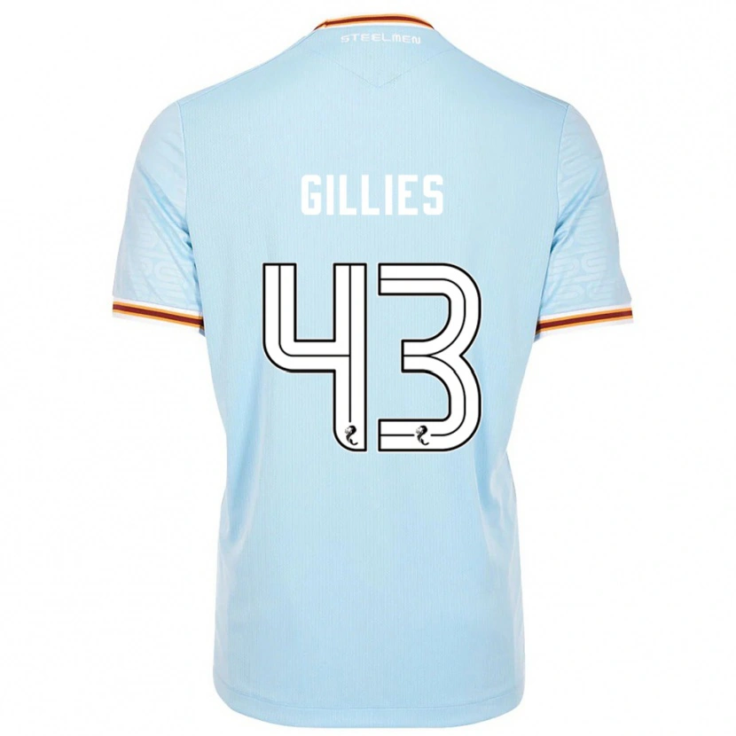 Danxen Mujer Camiseta Jay Gillies #43 Celeste 2ª Equipación 2025/26 La Camisa México