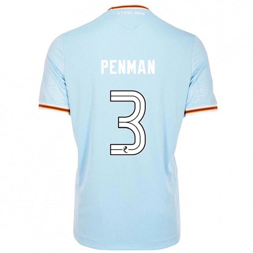 Danxen Mujer Camiseta Jenna Penman #3 Celeste 2ª Equipación 2025/26 La Camisa México