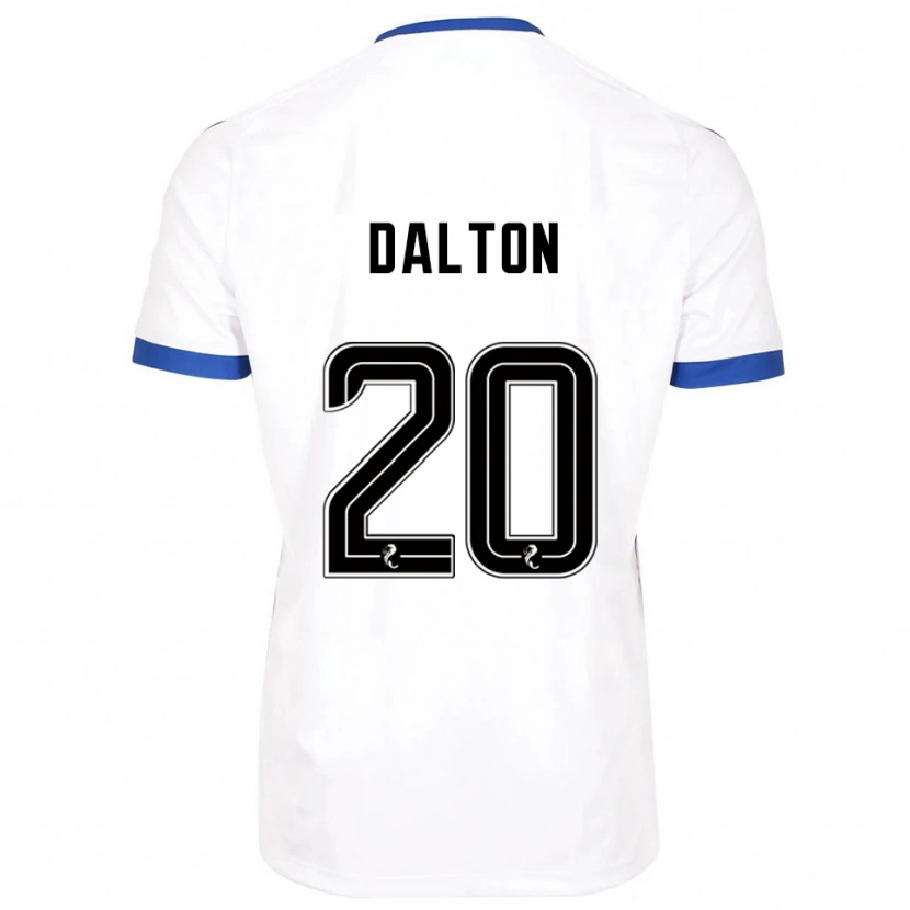 Danxen Mujer Camiseta Sean Dalton #20 Blanco Azul 2ª Equipación 2025/26 La Camisa México