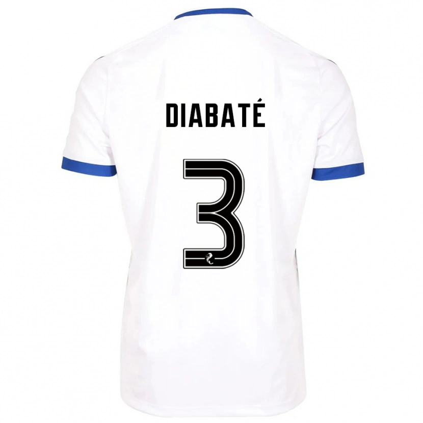 Danxen Mujer Camiseta Cheick Diabaté #3 Blanco Azul 2ª Equipación 2025/26 La Camisa México