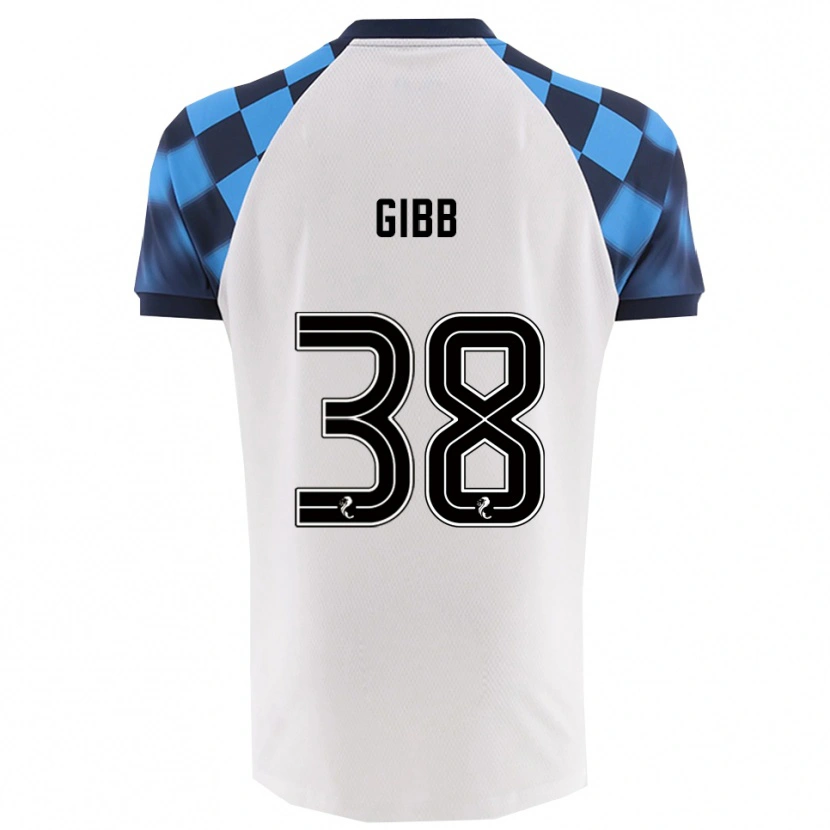 Danxen Mujer Camiseta Thomas Gibb #38 Blanco Celeste 2ª Equipación 2025/26 La Camisa México