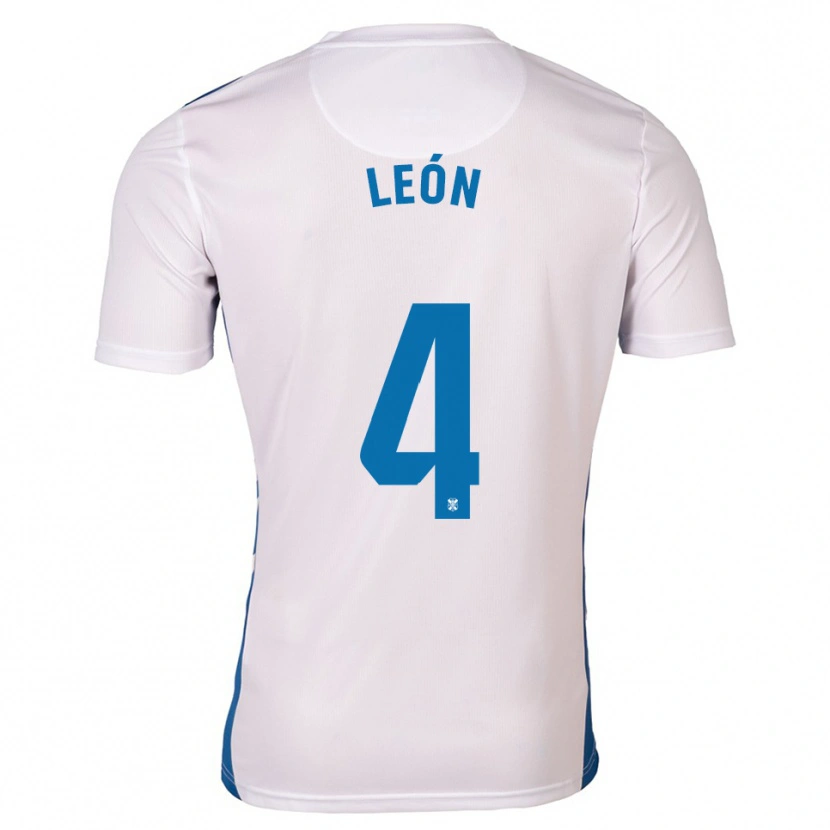 Danxen Niño Camiseta José León #4 Blanco Azul 1ª Equipación 2025/26 La Camisa México