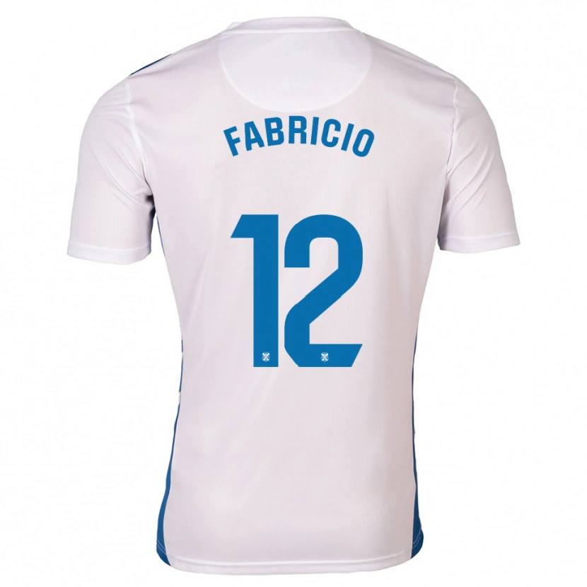 Danxen Niño Camiseta Fabricio #12 Blanco Azul 1ª Equipación 2025/26 La Camisa México