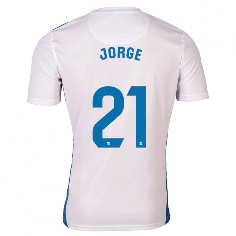 Danxen Niño Camiseta Jeremy Jorge #21 Blanco Azul 1ª Equipación 2025/26 La Camisa México