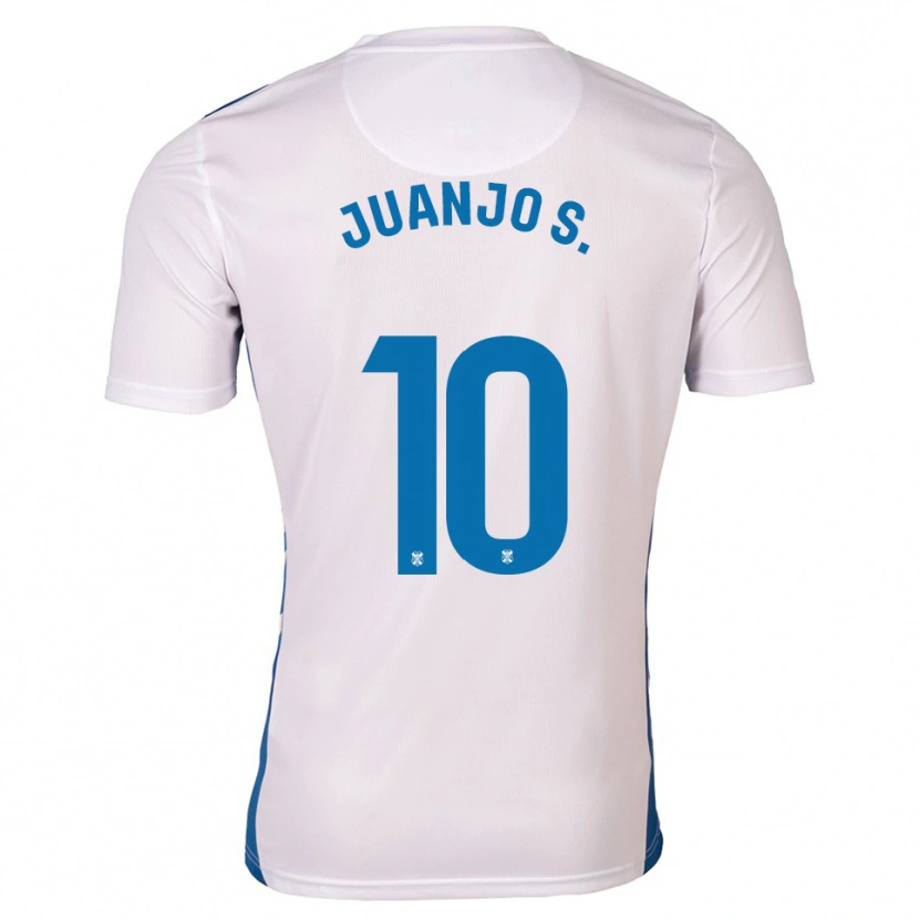 Danxen Niño Camiseta Juanjo Sánchez #10 Blanco Azul 1ª Equipación 2025/26 La Camisa México
