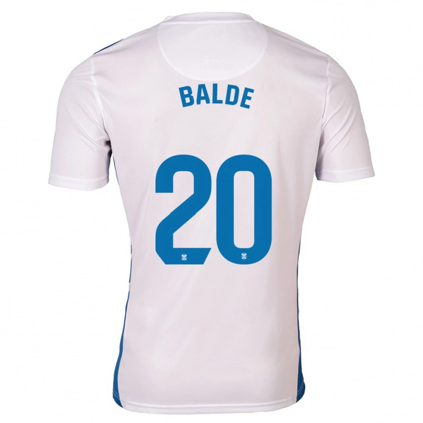 Danxen Niño Camiseta Mahamadou Baldé #20 Blanco Azul 1ª Equipación 2025/26 La Camisa México