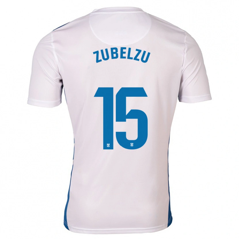 Danxen Niño Camiseta Julen Zubelzu #15 Blanco Azul 1ª Equipación 2025/26 La Camisa México