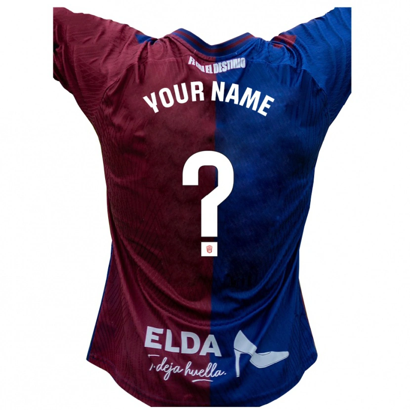 Danxen Niño Camiseta Su Nombre #0 Azul Rojo 1ª Equipación 2025/26 La Camisa México