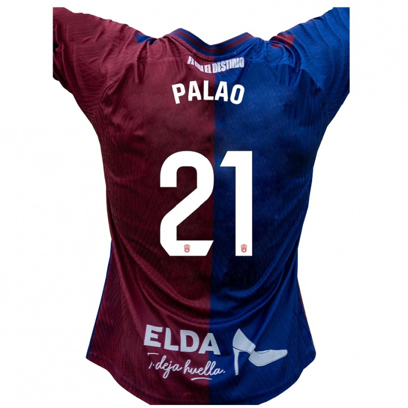 Danxen Niño Camiseta Rafa Palao #21 Azul Rojo 1ª Equipación 2025/26 La Camisa México