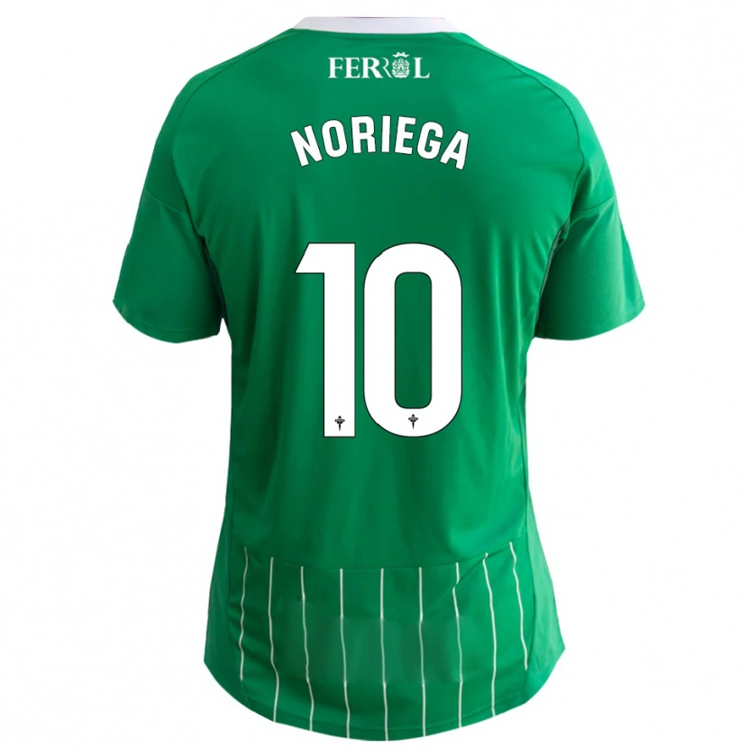 Danxen Niño Camiseta Jairo Noriega #10 Verde Blanco 1ª Equipación 2025/26 La Camisa México