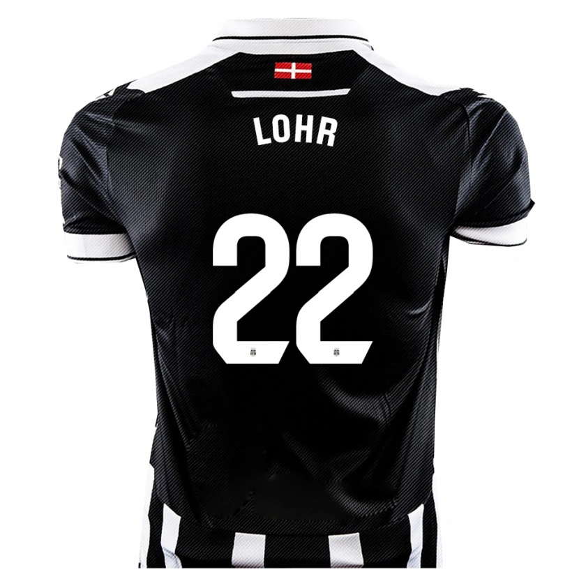 Danxen Niño Camiseta Luca Lohr #22 Negro Blanco 1ª Equipación 2025/26 La Camisa México