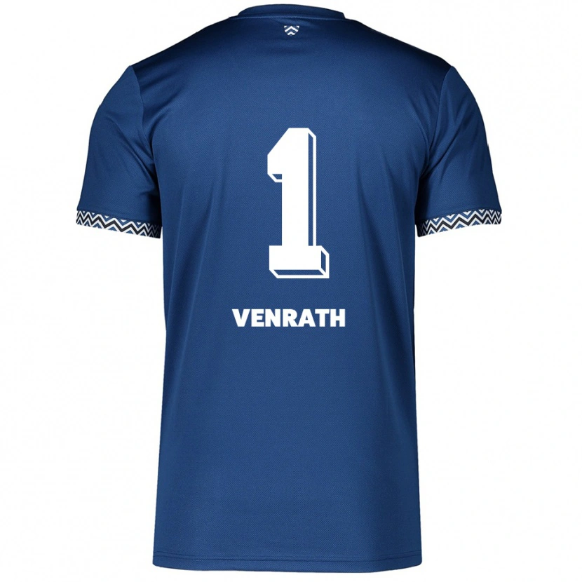 Danxen Niño Camiseta Lisa Venrath #1 Azul Marino Blanco 1ª Equipación 2025/26 La Camisa México